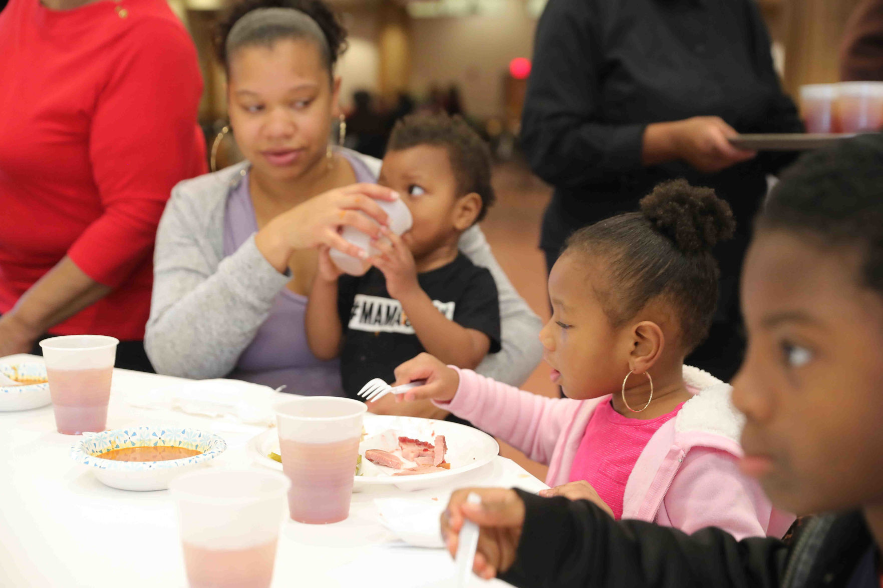 Kelsey's shared Thanksgiving dinner with the community